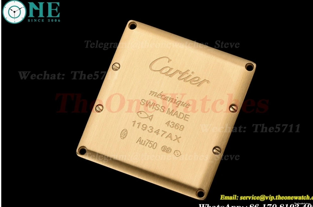 Dial Tank F1F Louis White YG 25.5mm Alligator Quartz LE 0217